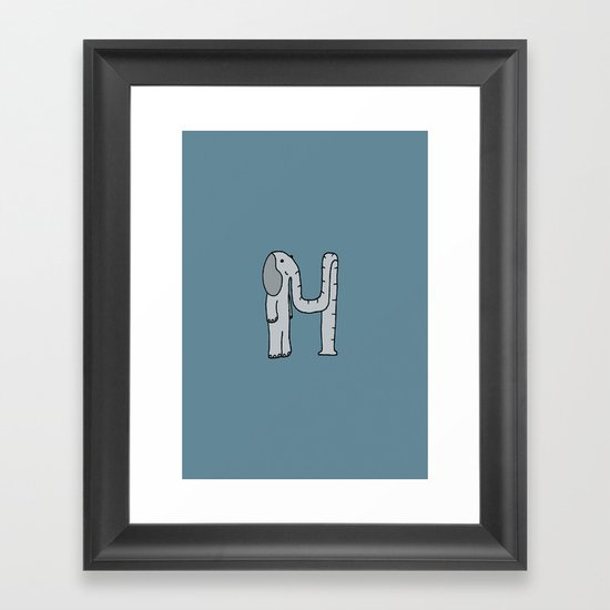 Letter H Framed Art Print