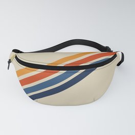 Rainbow 70s 60s Stripe Colorful Rainbow Tan Retro Vintage Fanny Pack | Curated, Digital, Colorful, Tan, Graphicdesign, Oldschool, Retro, Warmtone, Vintage, Iphone11 