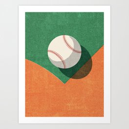 BALLS / Baseball Art Print