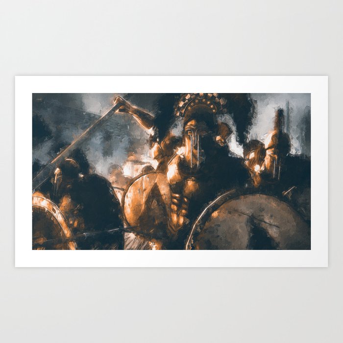 Spartans at War Art Print