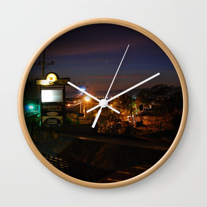 Cebu Night View Wall Clock