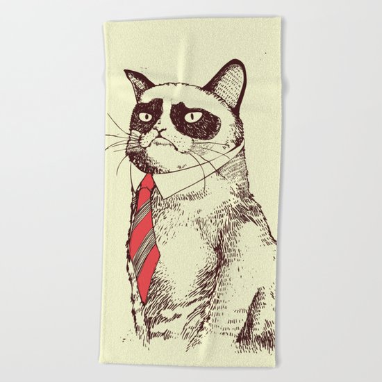 OH NO! Monday Again! Beach Towel