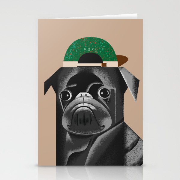 cute animal-black dog 2,puppies,gift Stationery Cards