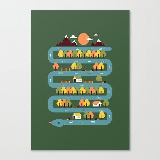 Snake River Canvas Print