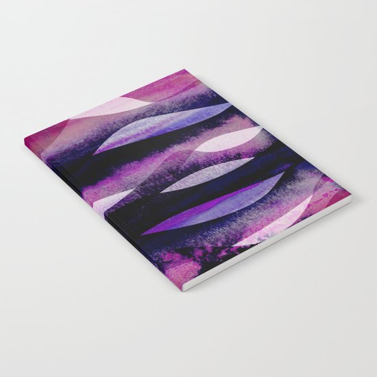 Purple Waves Notebook