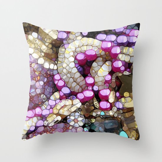 For the Love of BLING! Throw Pillow