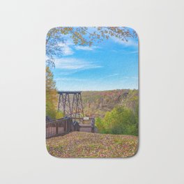 Kinzua Bridge Bath Mat | Pa, Fall, Scenery, Bridge, Landscape, Landscapes, Digital, Photo, Beautiful, Kinzua 