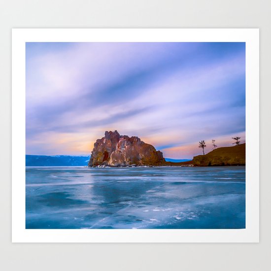 Shaman Rock, lake Baikal Art Print