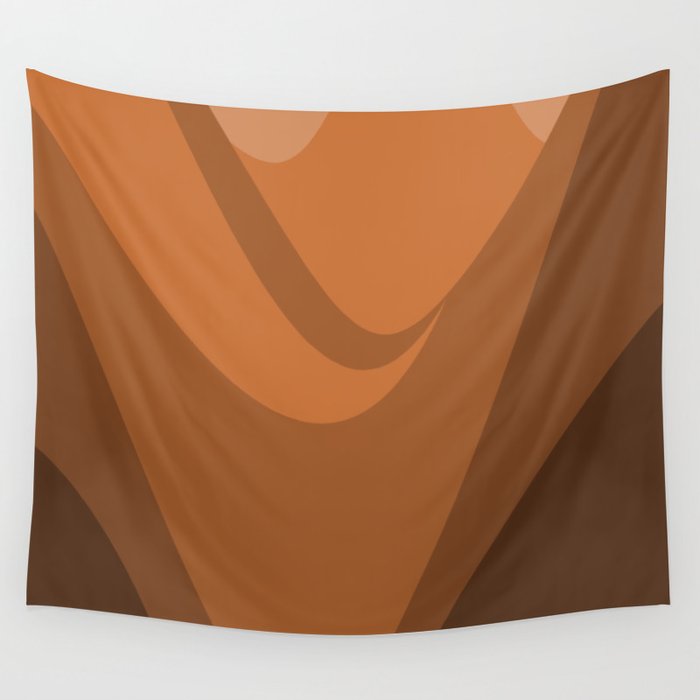 Brown valley Wall Tapestry