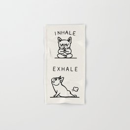 Inhale Exhale Frenchie Hand & Bath Towel
