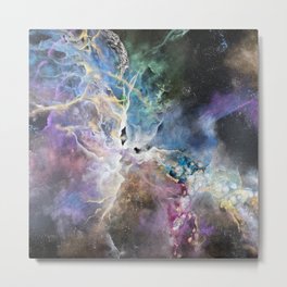 In My Own Headspace Again. Metal Print | Nebula, Acrylic, Ink, Watercolor, Mixedmedia, Space, Painting, Galaxypainting, Mixkedmedia, Cosmos 