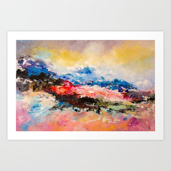 Dreaming volcano Art Print