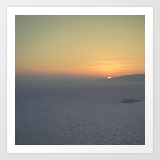 Middle mist Art Print