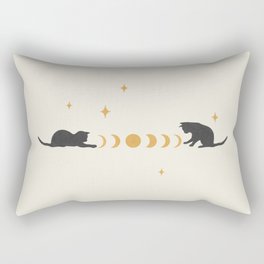 Cat and Moon 3 Rectangular Pillow
