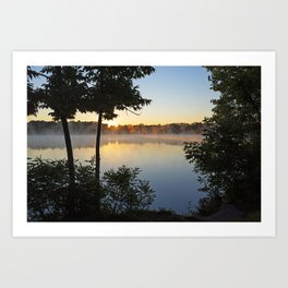 Horn Pond Sunrise in Woburn Massachusetts Art Print
