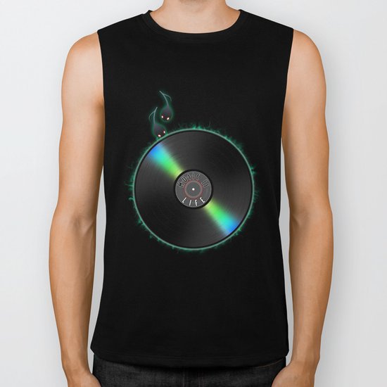 music is... life Biker Tank
