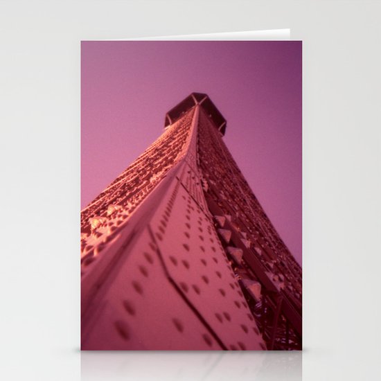 Purple Eiffel Stationery Cards