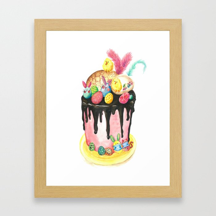 Easter cake Framed Art Print