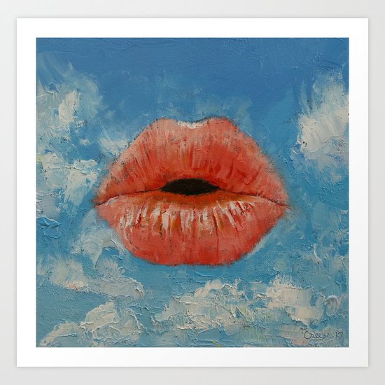 Kiss Art Print