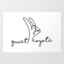 Quiet Coyote Art Print