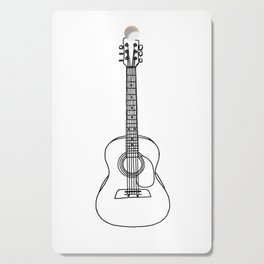 Guitar line art Cutting Board