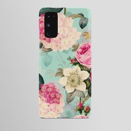 Vintage & Shabby Chic - Summer Teal Roses Flower Garden Android Case