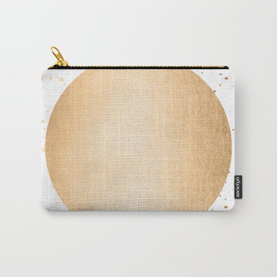Sun Paint Spatter in Orange Sherbet Shimmer Carry-All Pouch