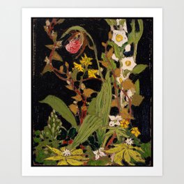 Tom Thomson - Moccasin Flower, Orchids, Algonquin Park - Canada, Canadian Oil Painting - Group of Se Art Print