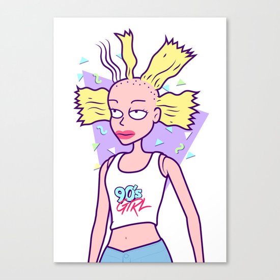 Cynthia - 90s girl Canvas Print