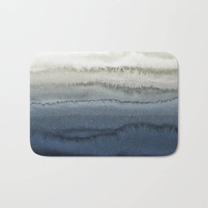 WITHIN THE TIDES - CRUSHING WAVES BLUE Bath Mat by Monika Strigel ...