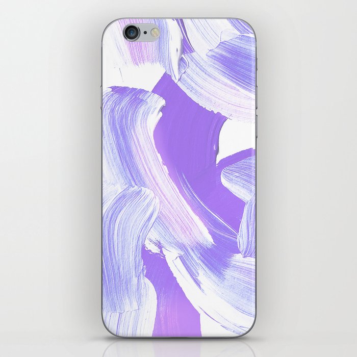 Shades of Purple Brush Stroke pattern #abstractart iPhone Skin