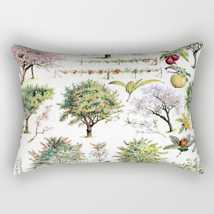 Adolphe Millot "Trees" Rectangular Pillow