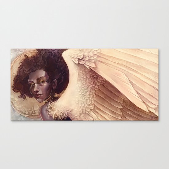 golden angel Canvas Print