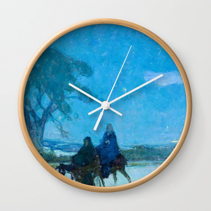 Flight into Egypt, 1907-1912 by Henry Ossawa Tanner Wall Clock