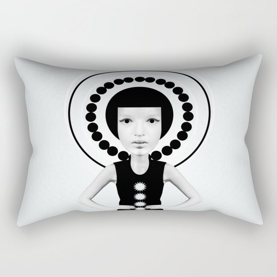 porcelain face Rectangular Pillow