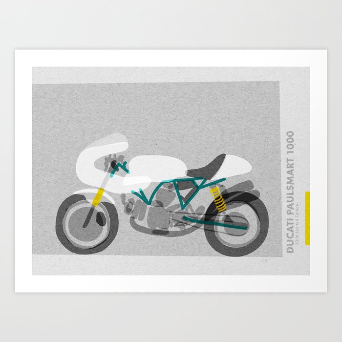 Vintage Motorcycle Art Print
