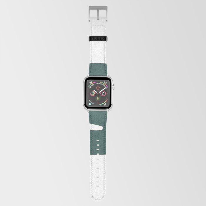 s (Dark Green & White Letter) Apple Watch Band