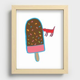 Chocolate ice-cream Recessed Framed Print