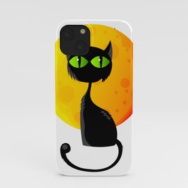 Gift halloween black cat iPhone Case