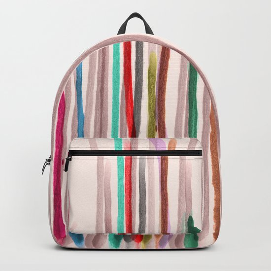 Rainbow Seeds Sprouts Circle of Life Flowers Backpack