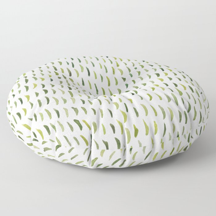 Green Sprouts pattern Floor Pillow