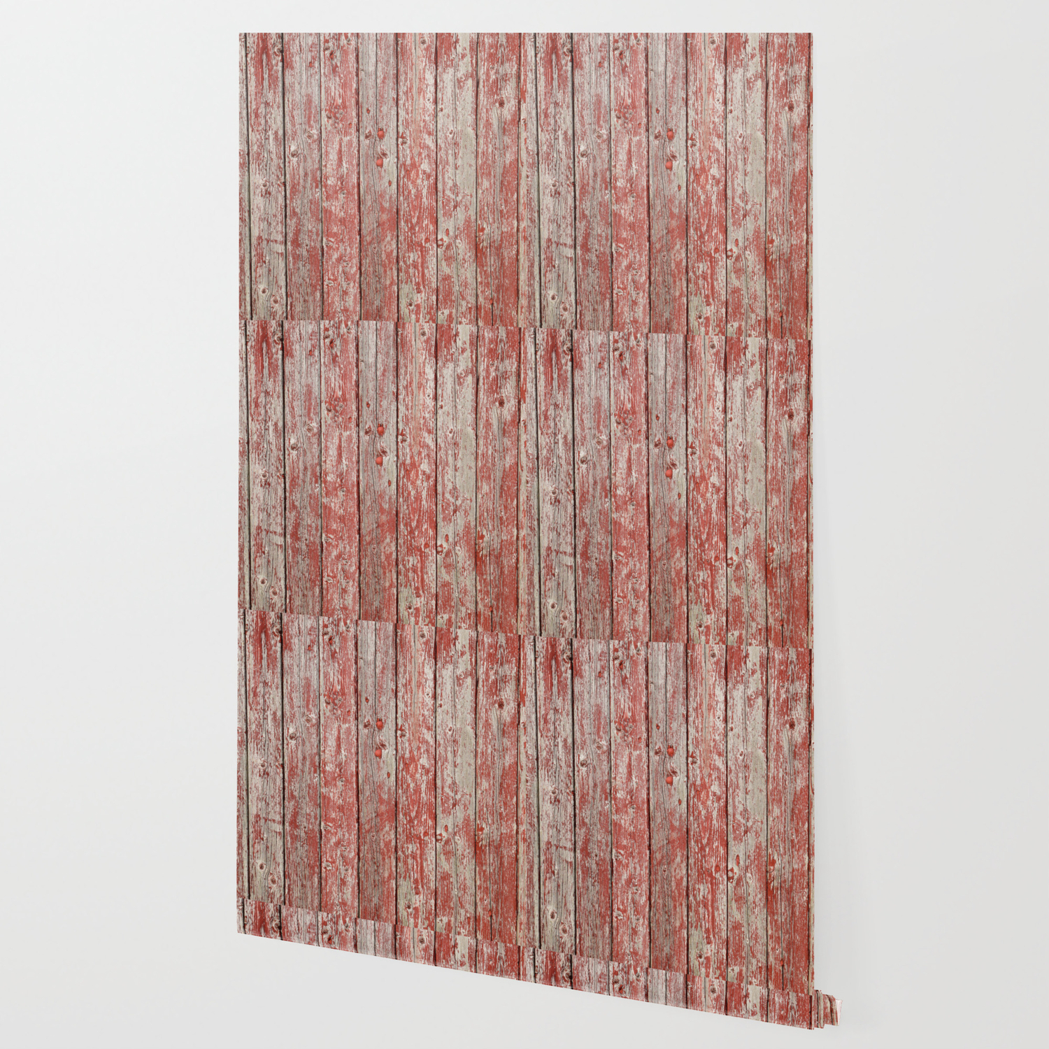 Rustic Red Wood Wallpaper By Grabmyart Society6