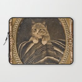 Cat in picture frame, cute, pretty, beautiful, cuddly kitten, loveable.  Laptop Sleeve