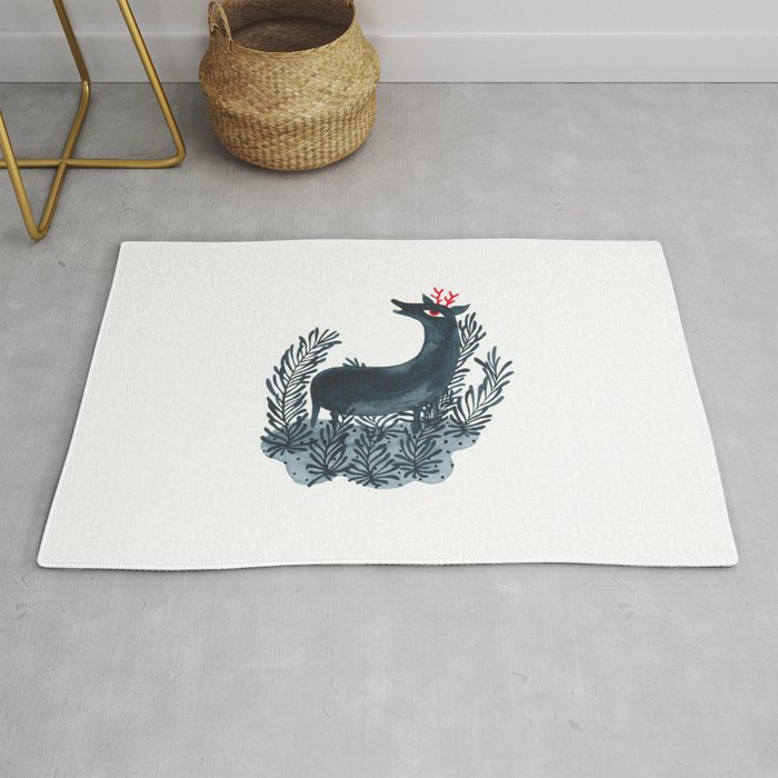 Deep sea deer Rug