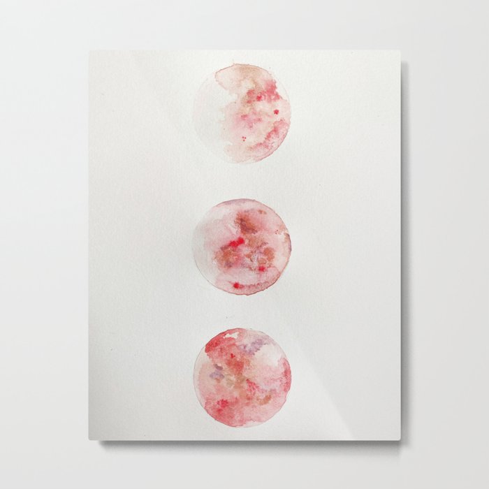 3 Pink Moons Metal Print