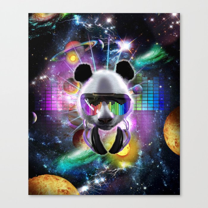 DJ Panda Canvas Print