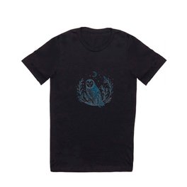 Owl Moon - Blue T Shirt