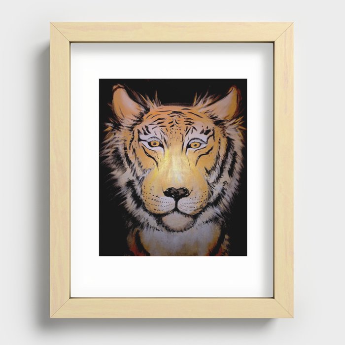 Tiger Sunrise Recessed Framed Print