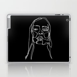 LINE ART FEMALE PORTRAITS I-II-I Laptop Skin