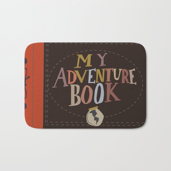 my adventure book.. up, carl and ellie Bath Mat
